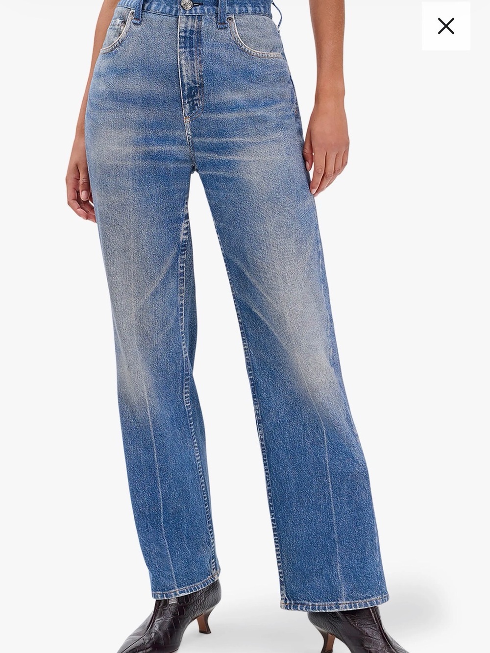 rb Miramar Shea Wide Leg Cotton Terry Sweatpant Jeans